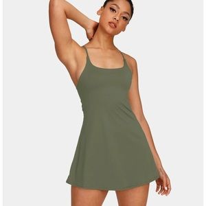 NWOT In My Feels Exercise Dress in Moss Green